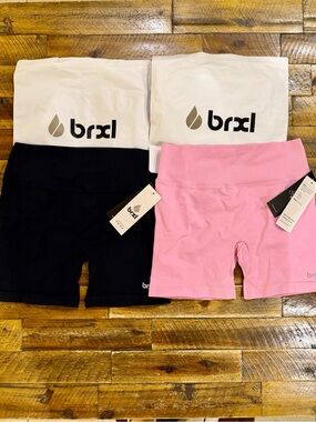 BUNDLE BRXL Bootie Lifting Seamless Bike Shorts High Waist 5” rise leggings XL